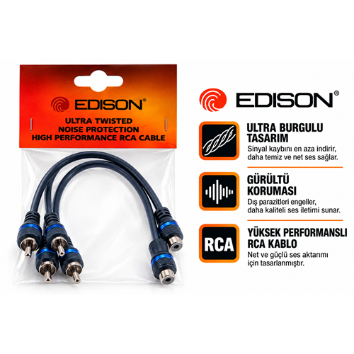 Edison Bakır OFC Y Kablo (1 Takım) PRY2M