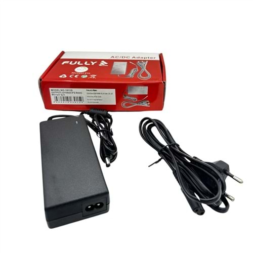 Fully 1611D 12V 5A Plastik Kasa 5.5×2.5mm Adaptör