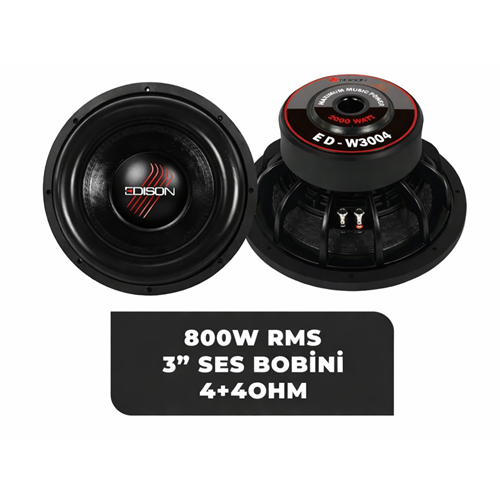 Edison ED-W3004 30 CM 800 RMS Subwoofer