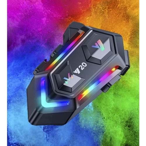 HELMET Y20 2X KASK İNTERKOM WIRELESS EARPHONE