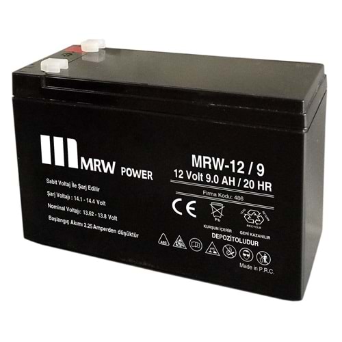 MERVESAN MRW-12/9 12V 9A KURU AKÜ
