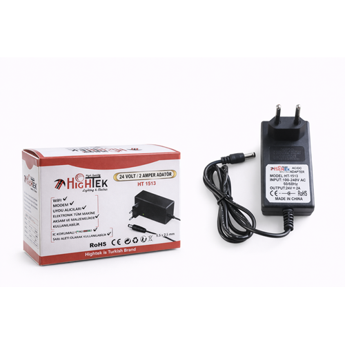 HİGHTEK HT-1513 24V 2A PLASTİK KASA ADAPTÖR