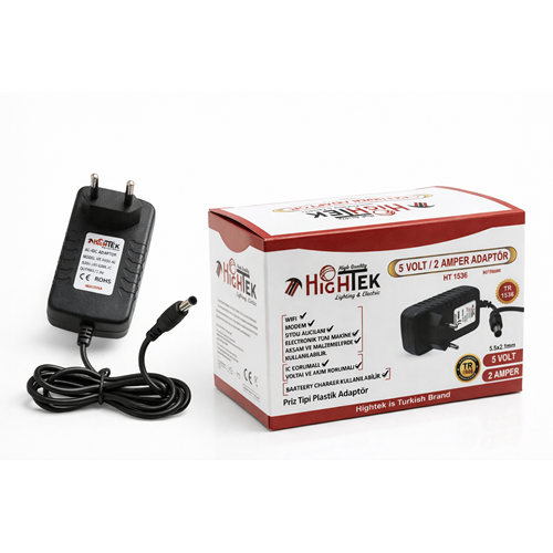 HİGHTEK HT-1536 5V 2A PLASTİK KASA ADAPTÖR