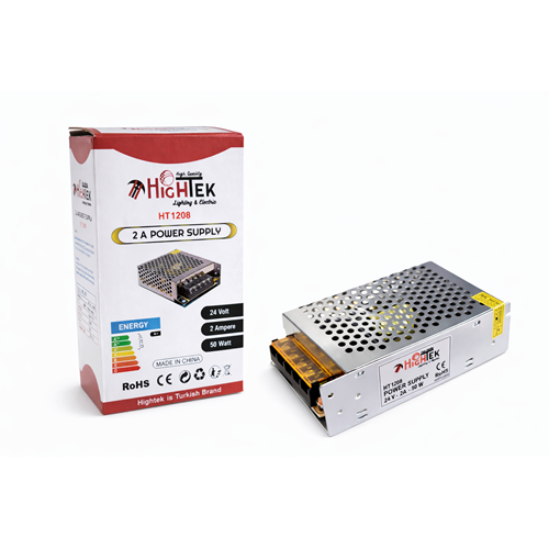 HİGHTEK HT-1208 24V 2A METAL KASA ADAPTÖR