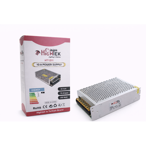 HİGHTEK HT-1211 24V 10A METAL KASA ADAPTÖR