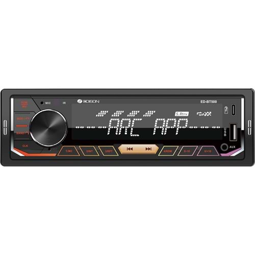 EDİSON ED-BT500 USB, RADYO, TYPE C TELEFON SARJ, 4X50, 7 RENK OTO TEYP