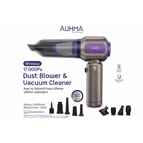 AUHMA AHV-19 ARAÇ SÜPÜRGESİ VE HAVA ÜFLEME