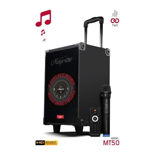 POWERWAY MAYESTRO MT50 TAŞINABİLİR BLUETOOTH HOPARLÖR