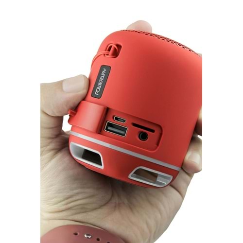 POWERWAY C4 BLUETOOTH HOPARLÖR (KIRMIZI)