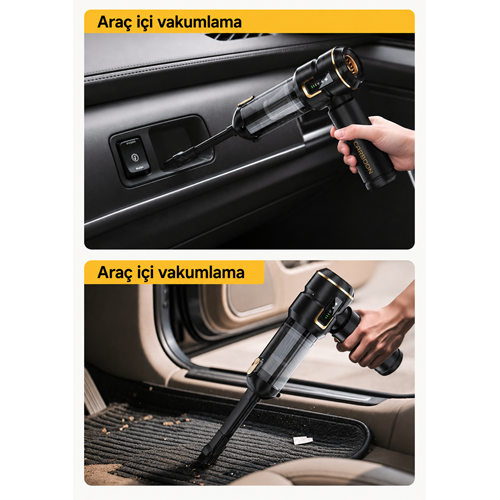 CARBOON SPR-18 100W 20000Pa Kablosuz Şarjlı Araç Süpürgesi ve Hava Üfleme
