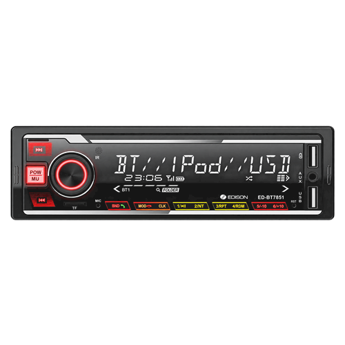 EDİSON ED-BT7851 USB, RADYO, TELEFON SARJ, 4X50 7 RENK OTO TEYP