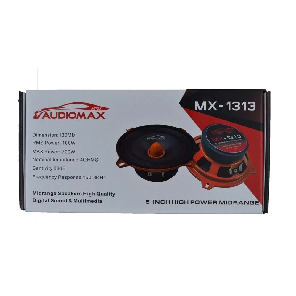Audiomax Mx-1313 13 Cm 700W 100Rms Midrange Hoparlör