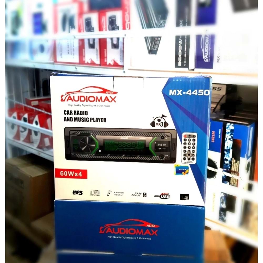 Audiomax MX 4450 4x60w Oto Teyp