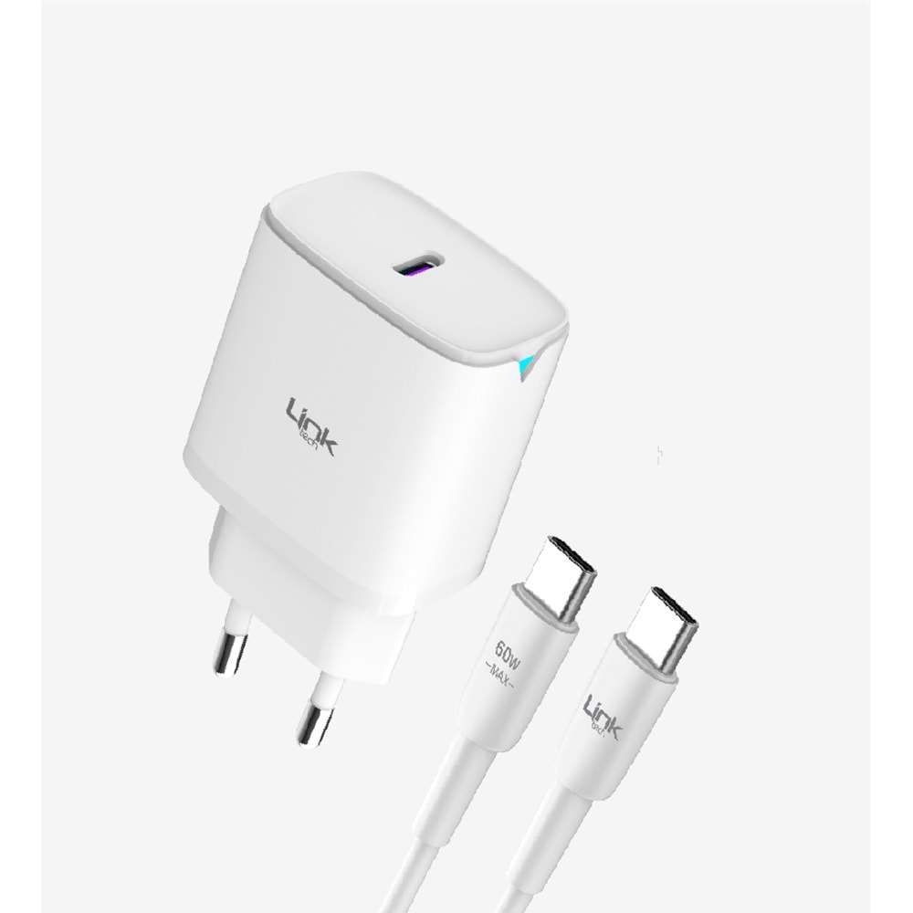 Linktech C312 30W Type-C Kablolu Hızlı Şarj Cihazı