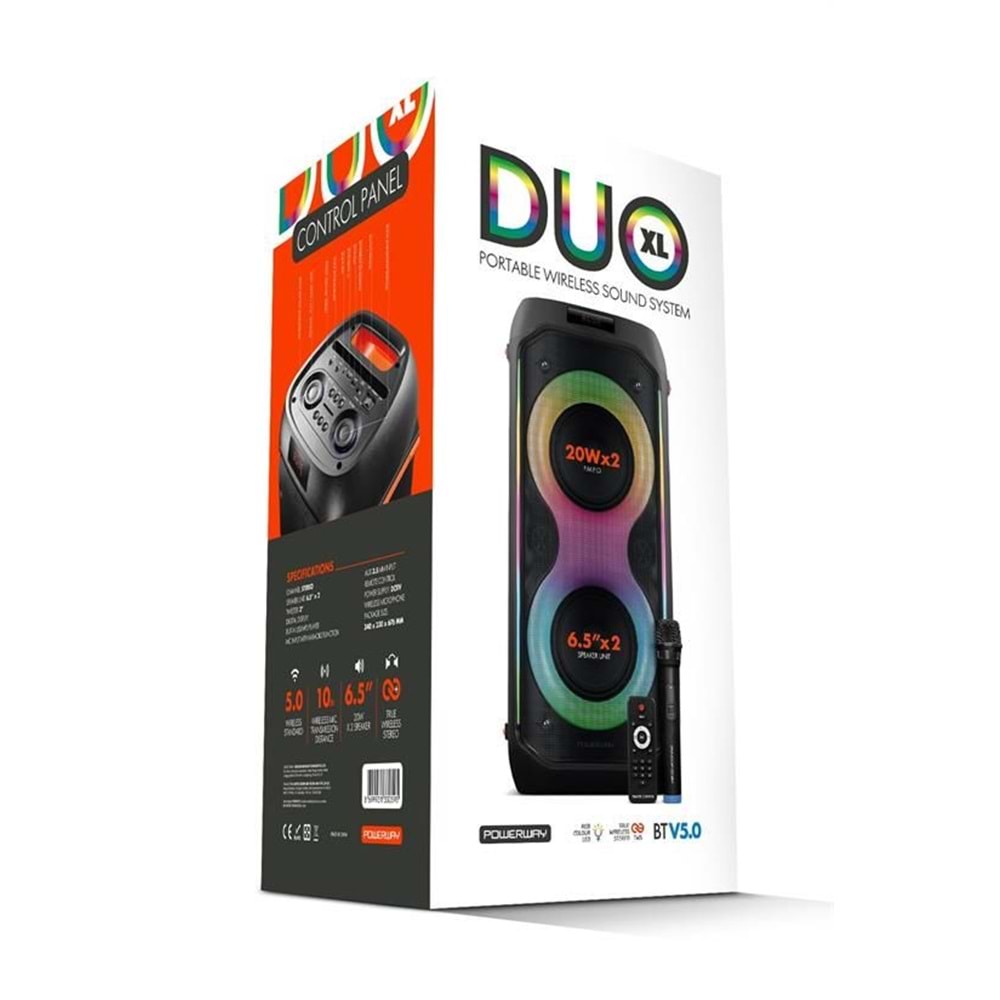 POWERWAY DUO BLUETOOTH HOPARLÖR